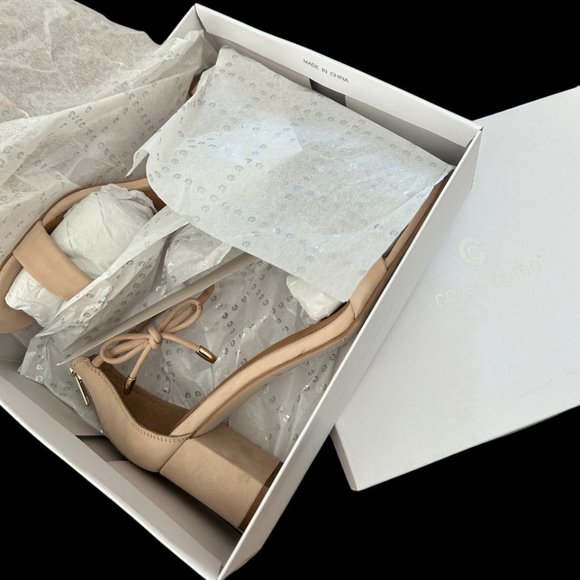 Corso Como Celebrayt Nude Block Heel Pump, Sz. 11 - Picture 9 of 11